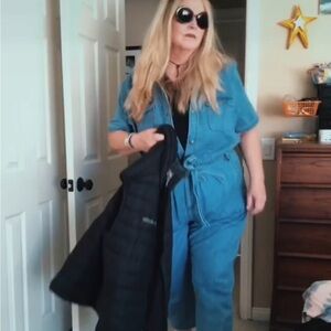 Old Navy Blue Denim Jumpsuit